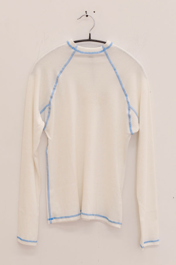 BASERANGE 25 Autumn/Winter Turtleneck Sweater France BAS-TTCT-RCR-AU25-UNDYED(BLUE)